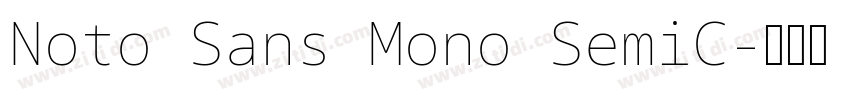 Noto Sans Mono SemiC字体转换